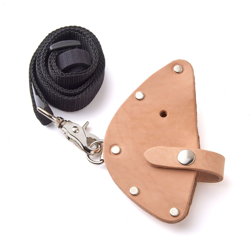 Deluxe Leather Sheath with Shoulder Strap and Belt Loop